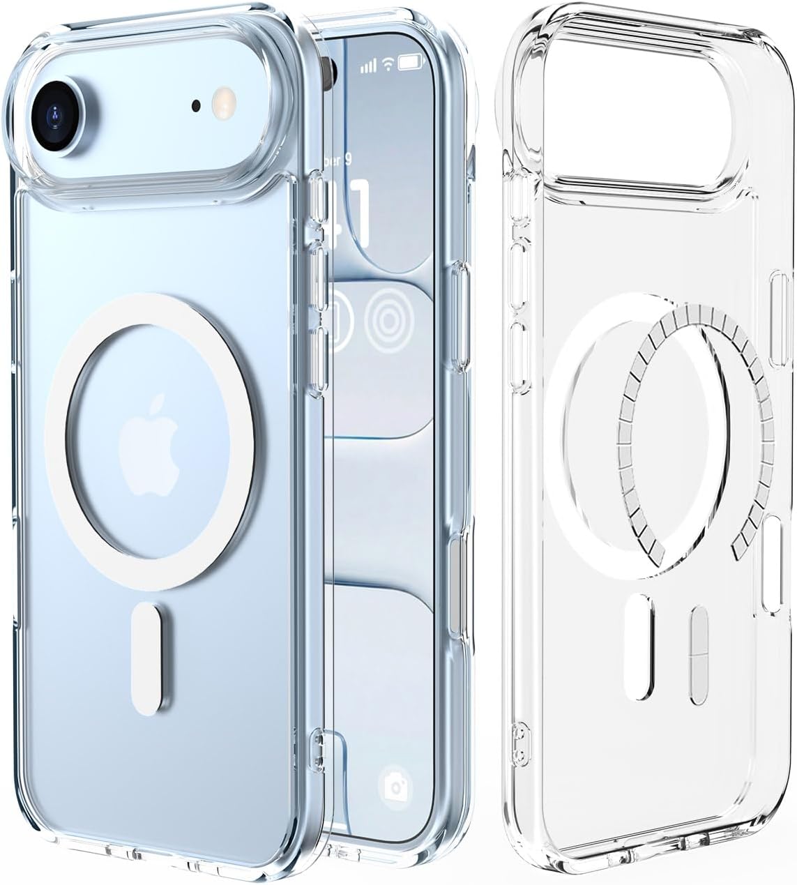 Newfuture Magnetic for iPhone Air Case Matte Shockproof, Light Blue