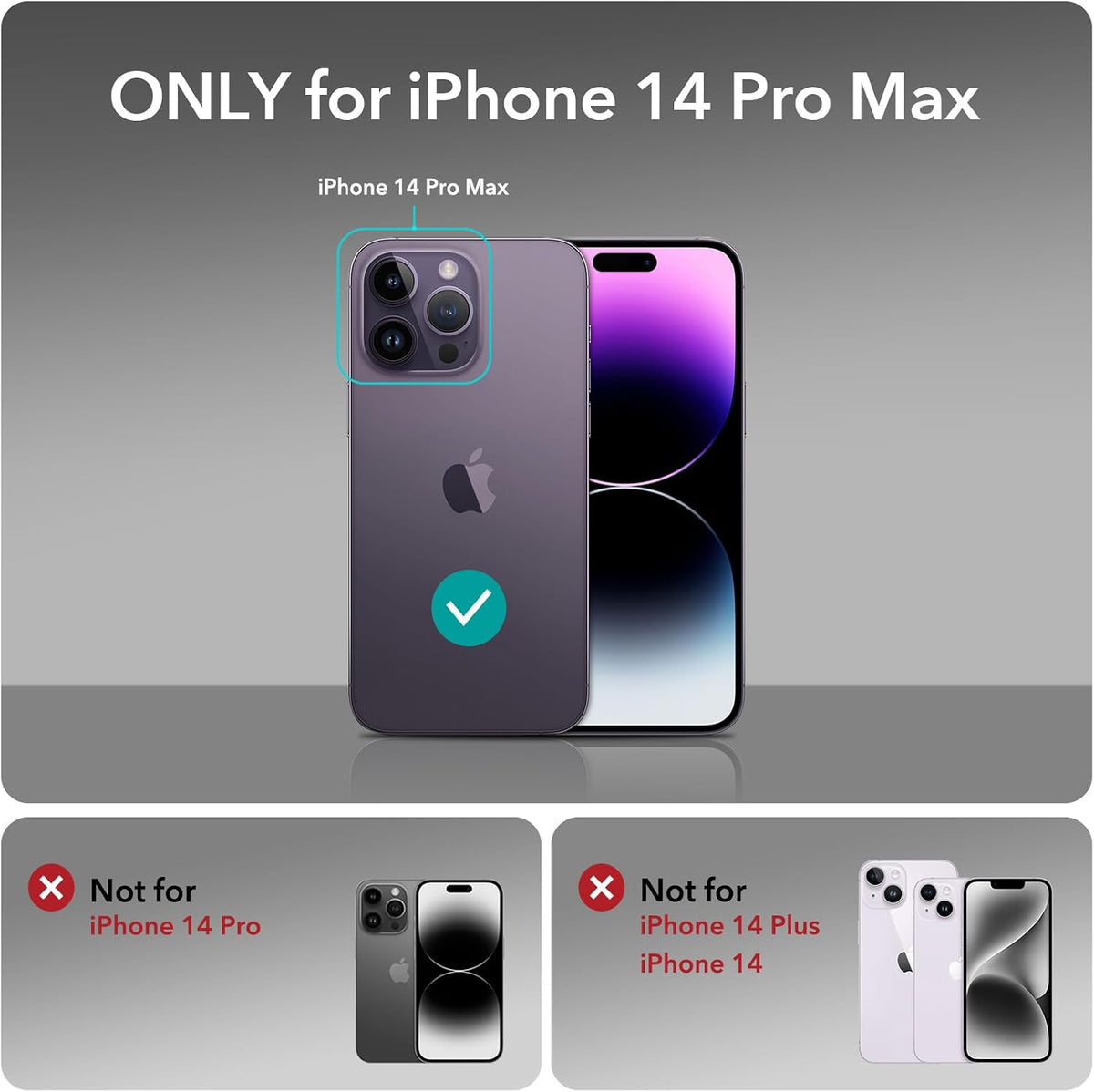 ESR Classic Hybrid for iPhone 15 Pro Max Case, Clear