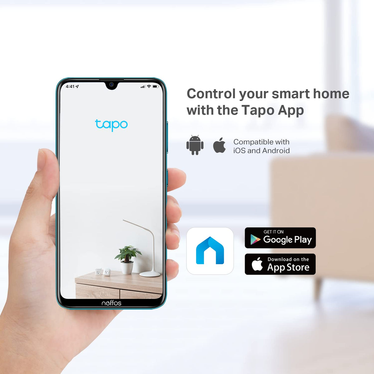 Tapo 1080P Indoor Security Camera, Baby Monitor, Dog Camera, Wired, C100
