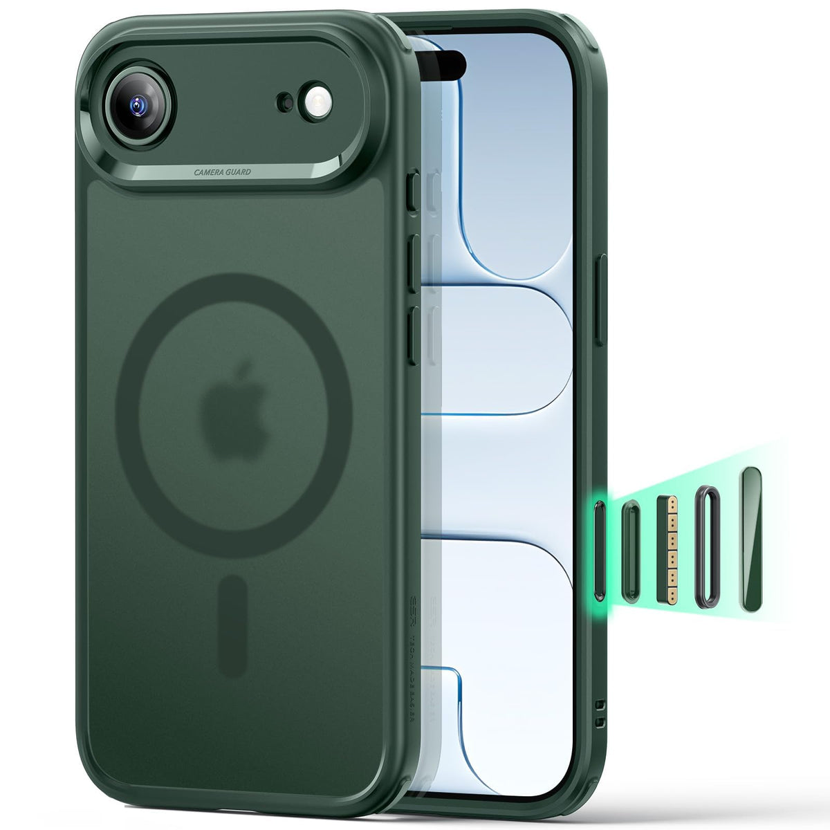 ESR Classic Hybrid for iPhone 18 Pro Max/17 Pro Max Case, Frosted Black