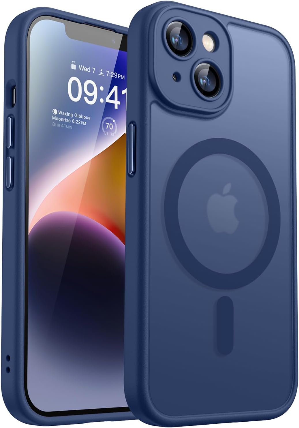 CANSHN Magnetic Shockproof for iPhone 16 Plus Case, Deep Green