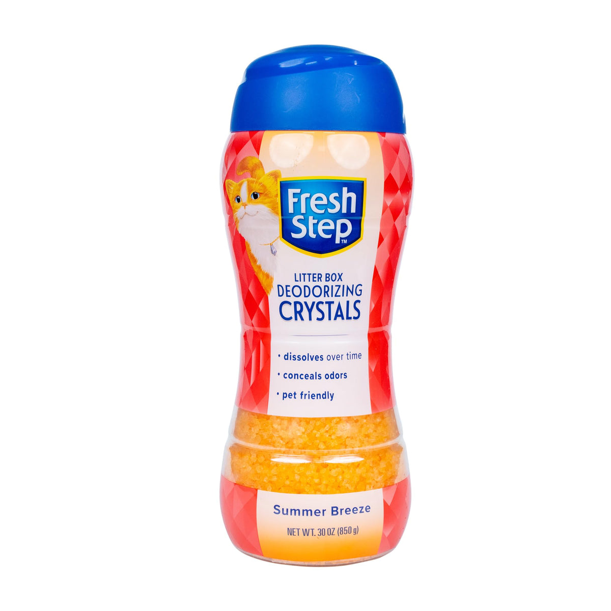Fresh Step - Cat Litter Deodorizer, Litter Box Crystals, Fresh Scent, 15 oz