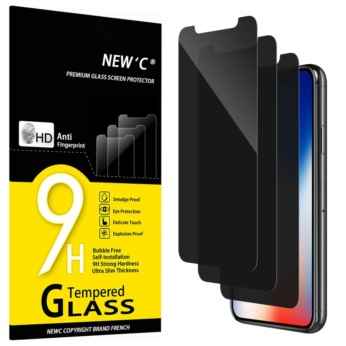 NEW'C for iPhone 17 Pro Max, iPhone 16 Pro Max Screen Protector HD Clear