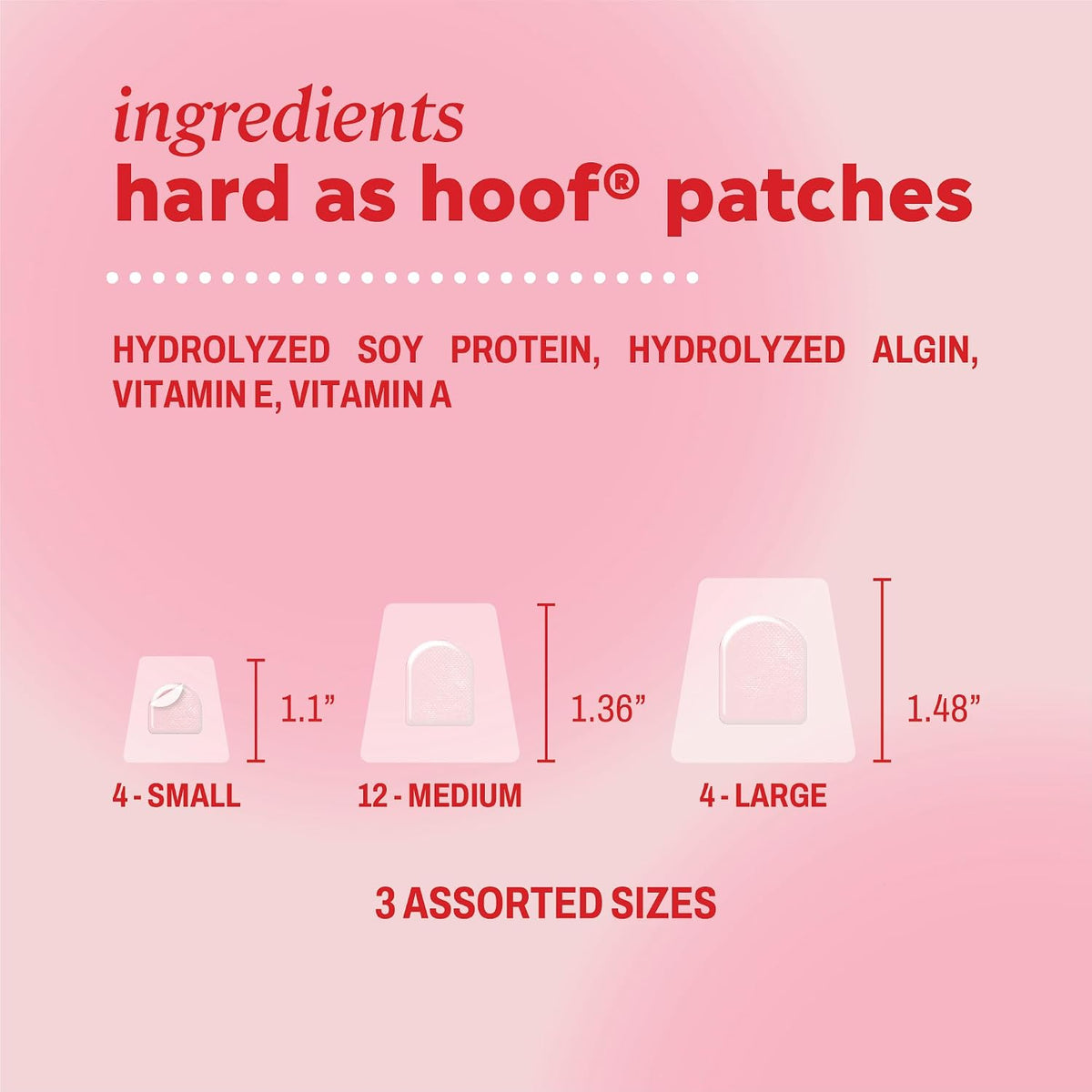 Onyx Professional Hard as Hoof Nail Repair Patches, 20 Patches