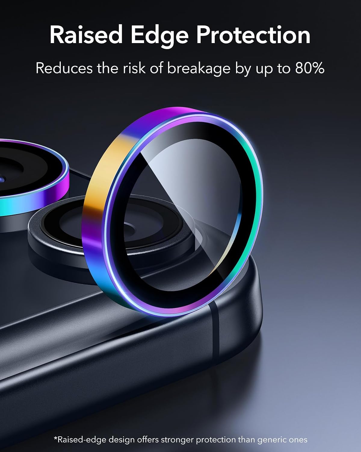 ESR for iPhone Duo Camera Lens Protector, 1 Pack, Blue