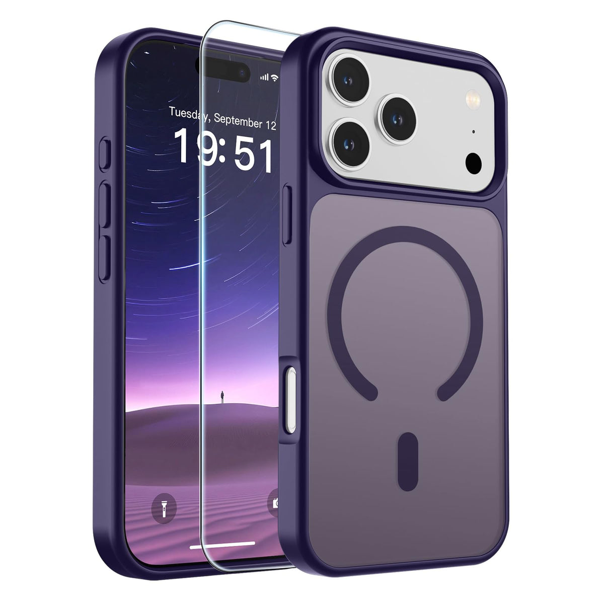 SUPFINE Magnetic for iPhone 13 Case/iPhone 14 Case Black
