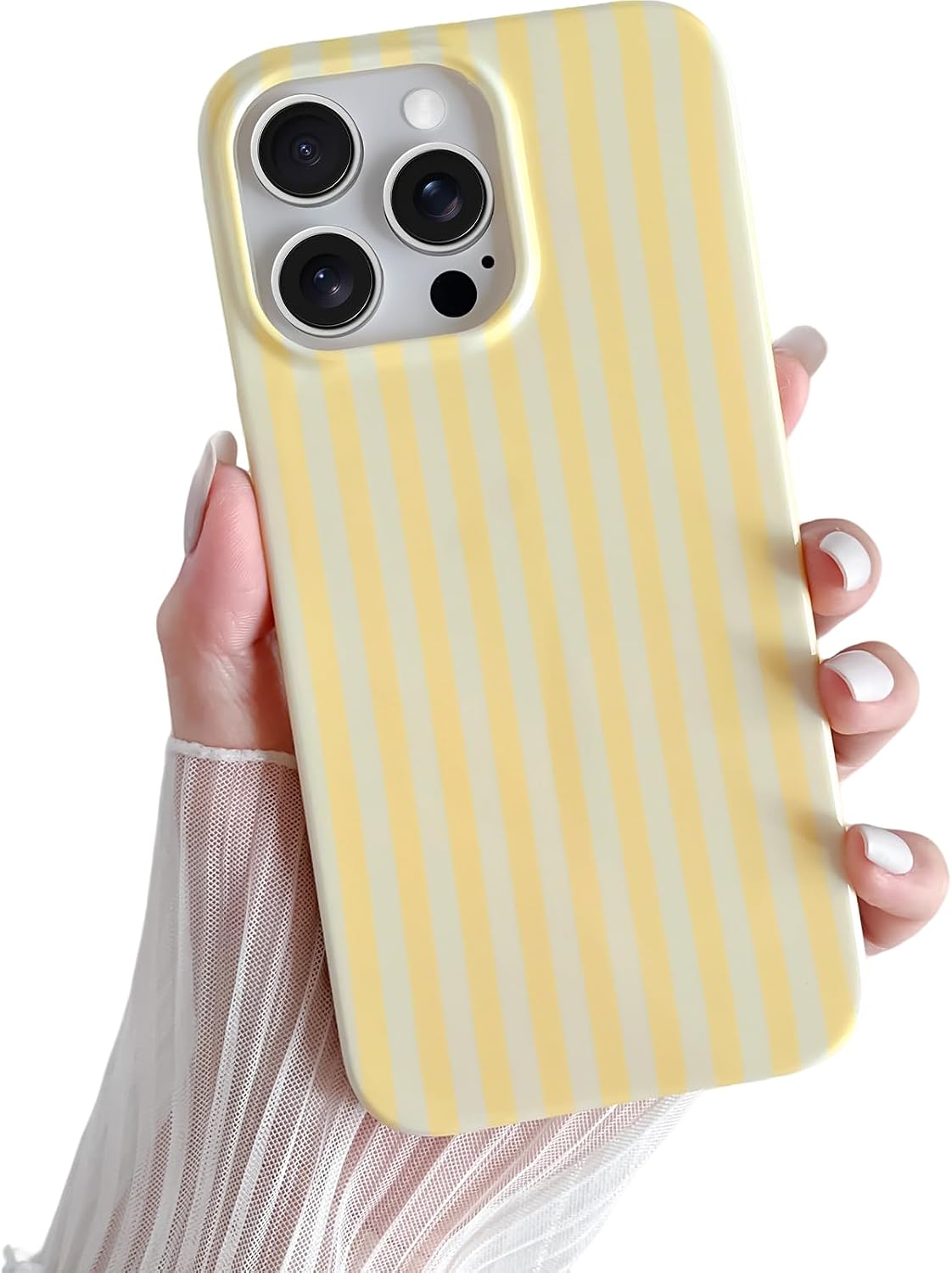 Yeddabox for iPhone 17 Pro Max Case Cute Striped Phone Case Soft TPU Slim Shockproof Phone Cover for Women Girls, Pink