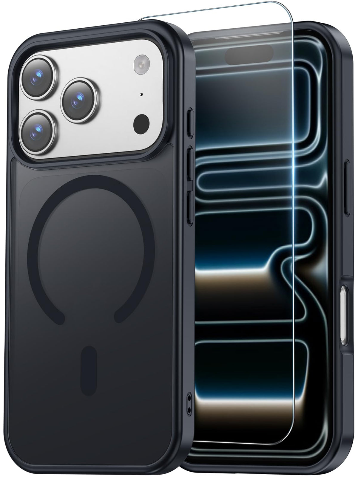 Temdan for iPhone AIR Case with Screen Protector Beige