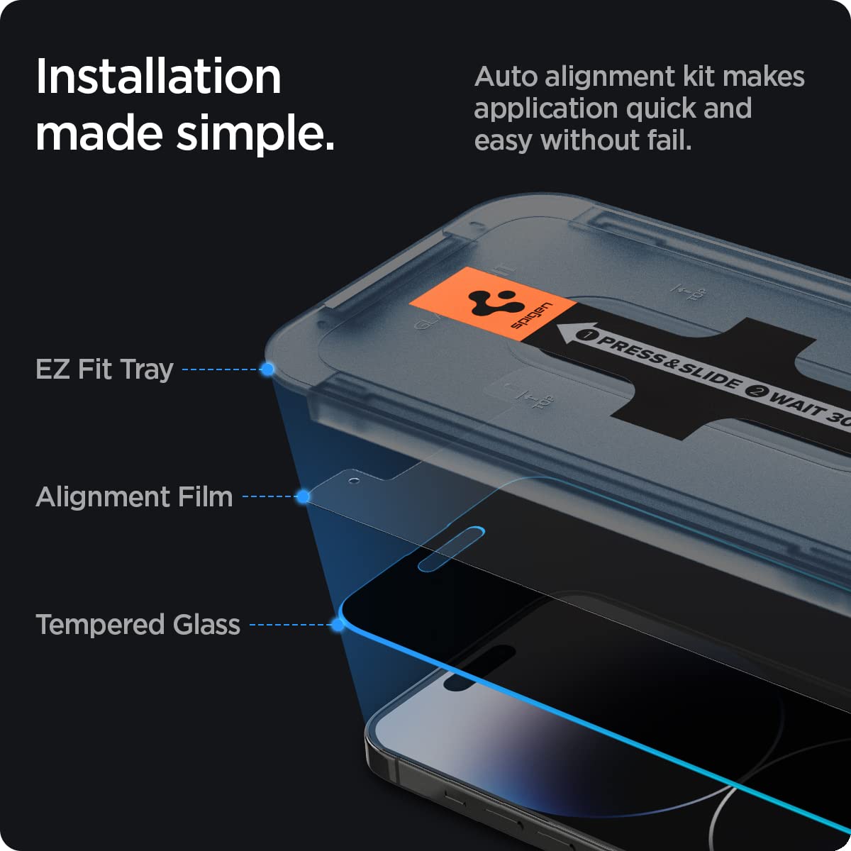 Spigen Privacy Filter Tempered Glass Screen Protector for iPhone 18 Pro Max