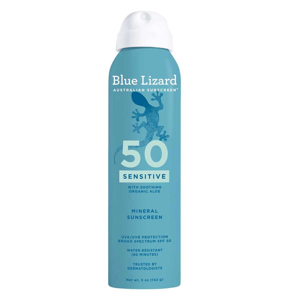 Blue Lizard Sensitive Mineral Sunscreen SPF 50 Sunscreen Lotion, 3 oz Tube