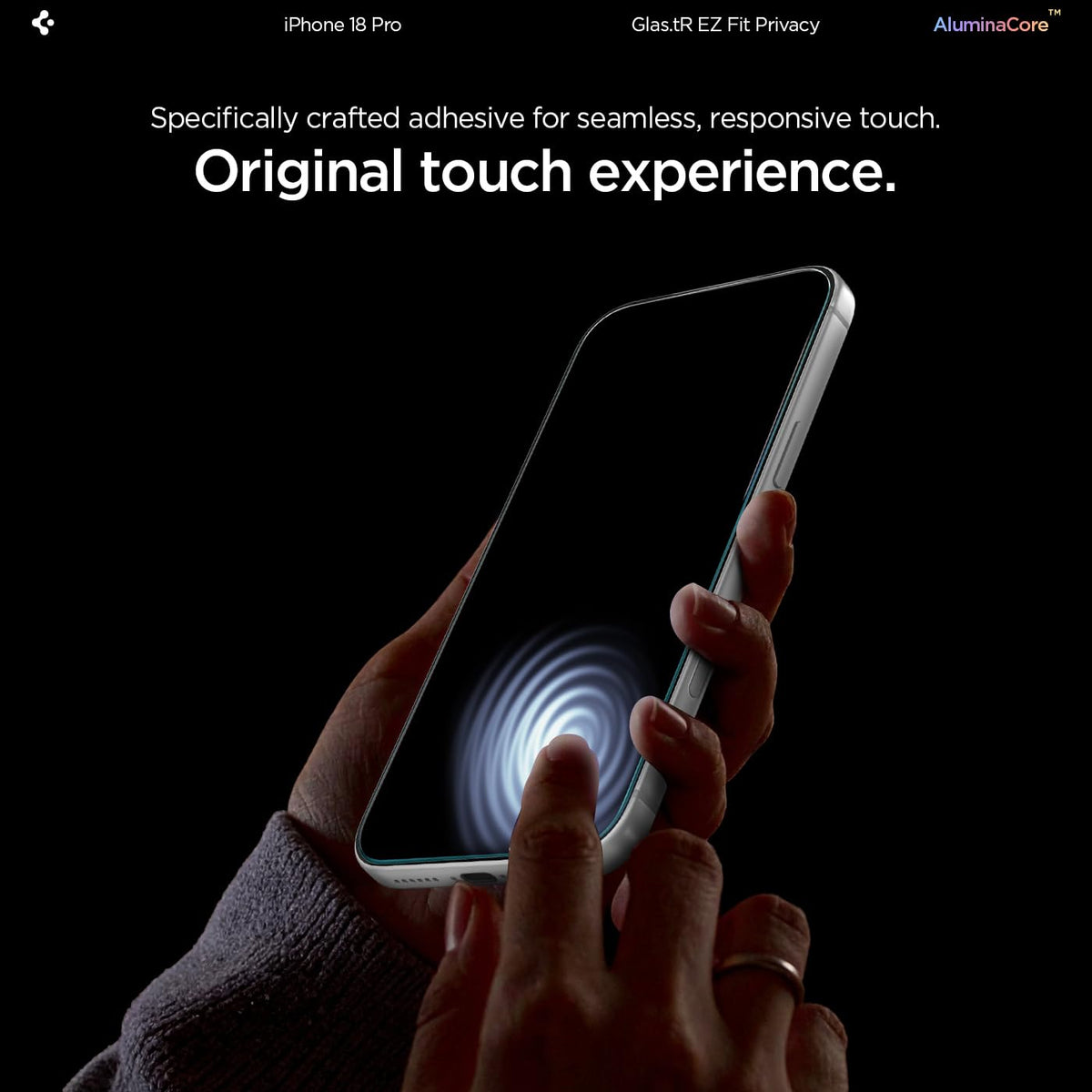 Spigen Privacy Filter Tempered Glass Screen Protector for iPhone 18 Pro Max