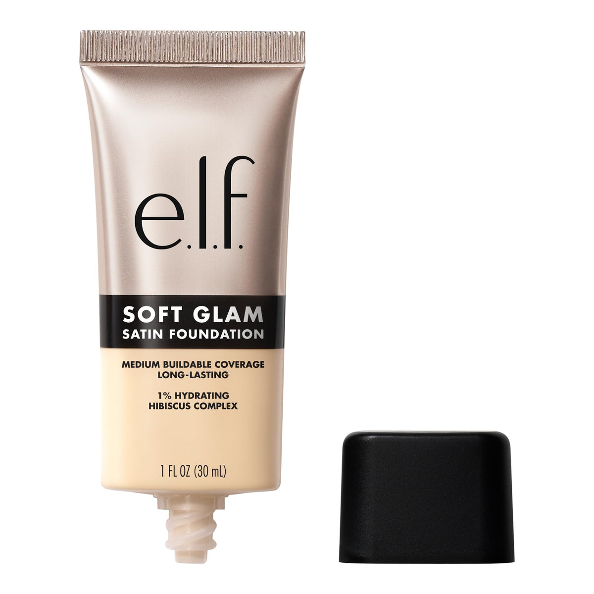 e.l.f. Soft Glam Satin Foundation, Medium Coverage, 43 Tan Cool