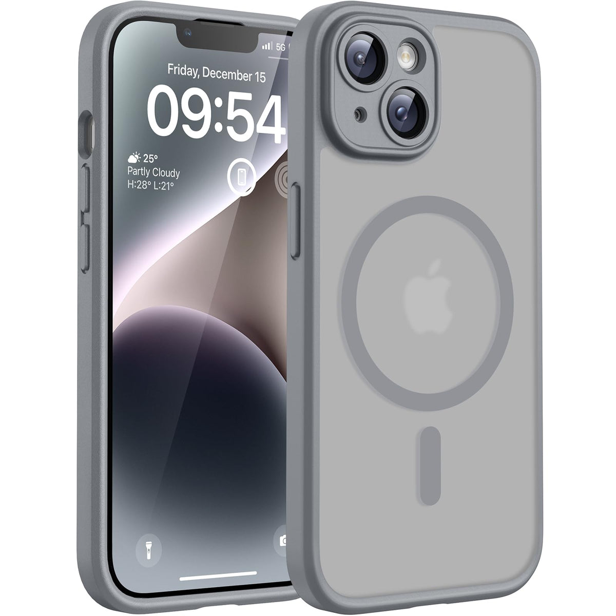 TOCOL for iPhone 13 Pro Max Case, Compatible with MagSafe, Black