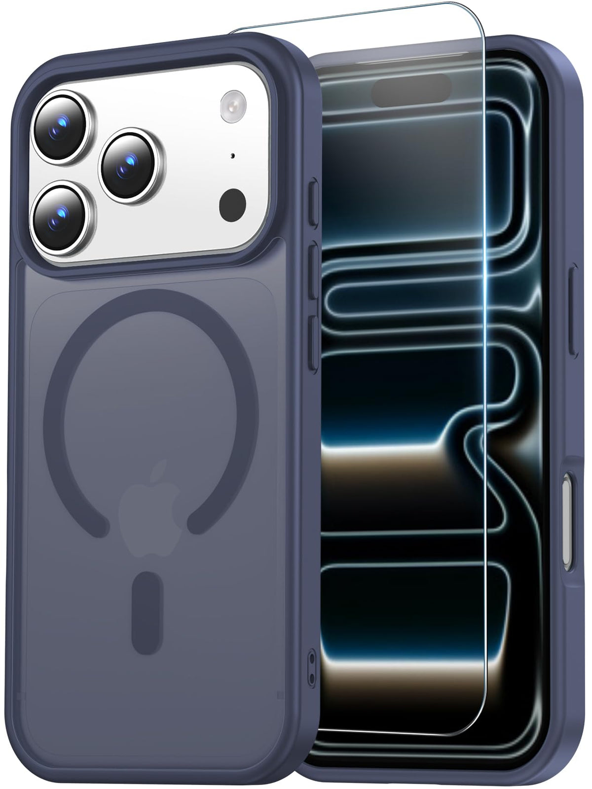 Temdan for iPhone AIR Case with Screen Protector Beige