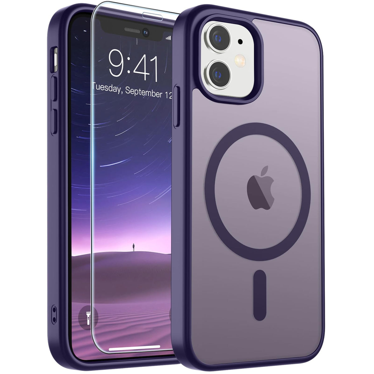 SUPFINE Magnetic for iPhone 13 Case/iPhone 14 Case Black
