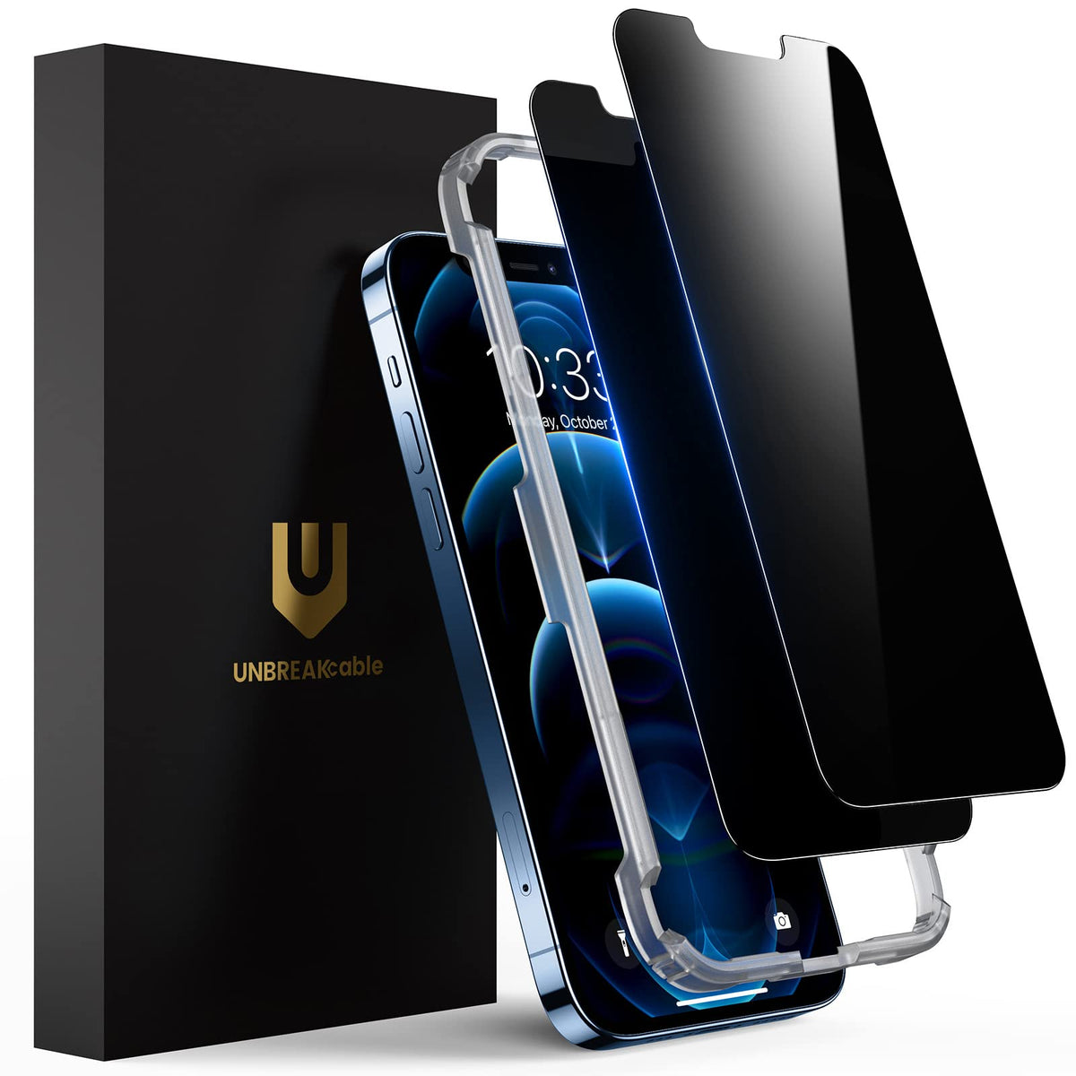 UNBREAKcable Privacy Screen Protector for iPhone 16 Pro, 2-Pack