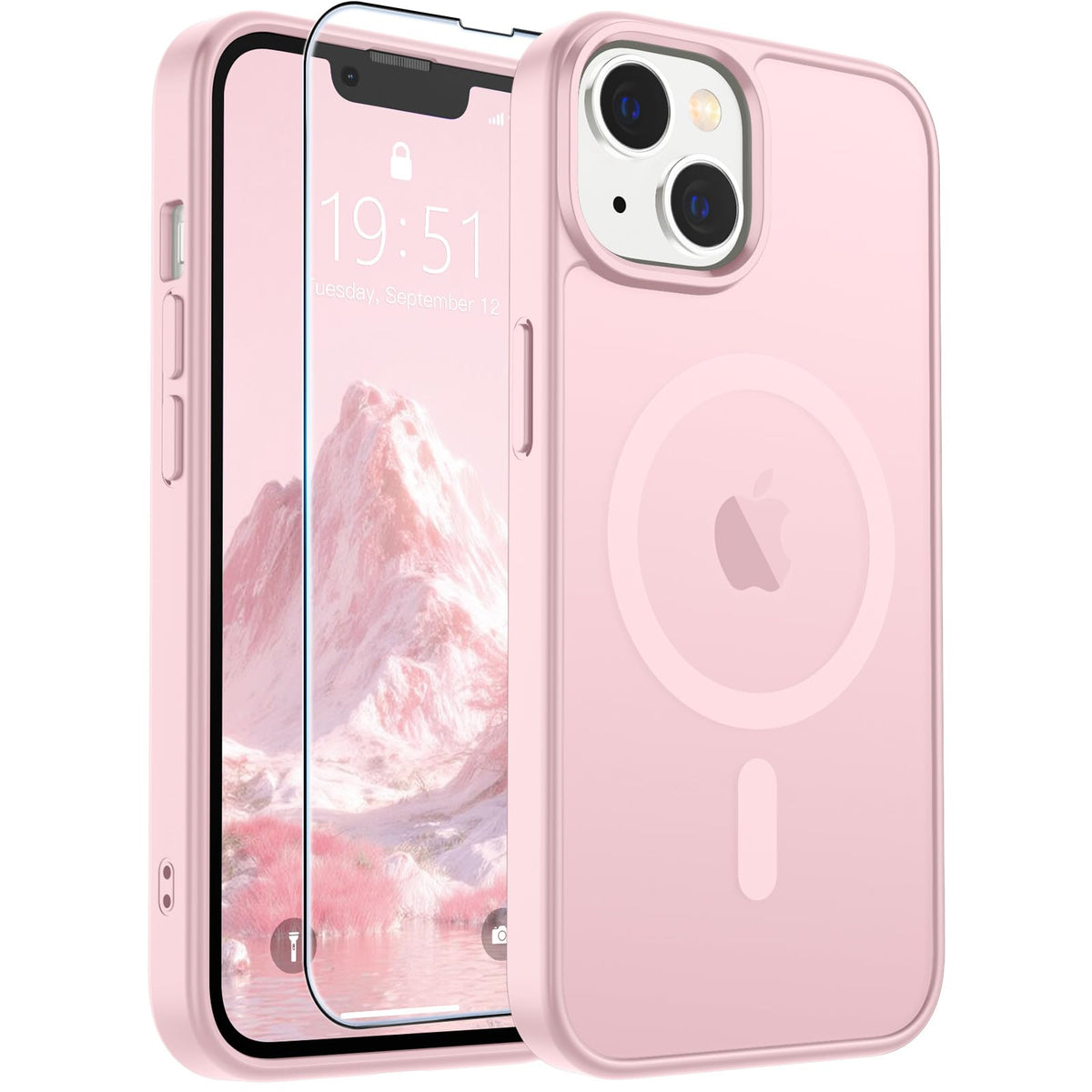 SUPFINE Magnetic for iPhone 13 Case/iPhone 14 Case Black