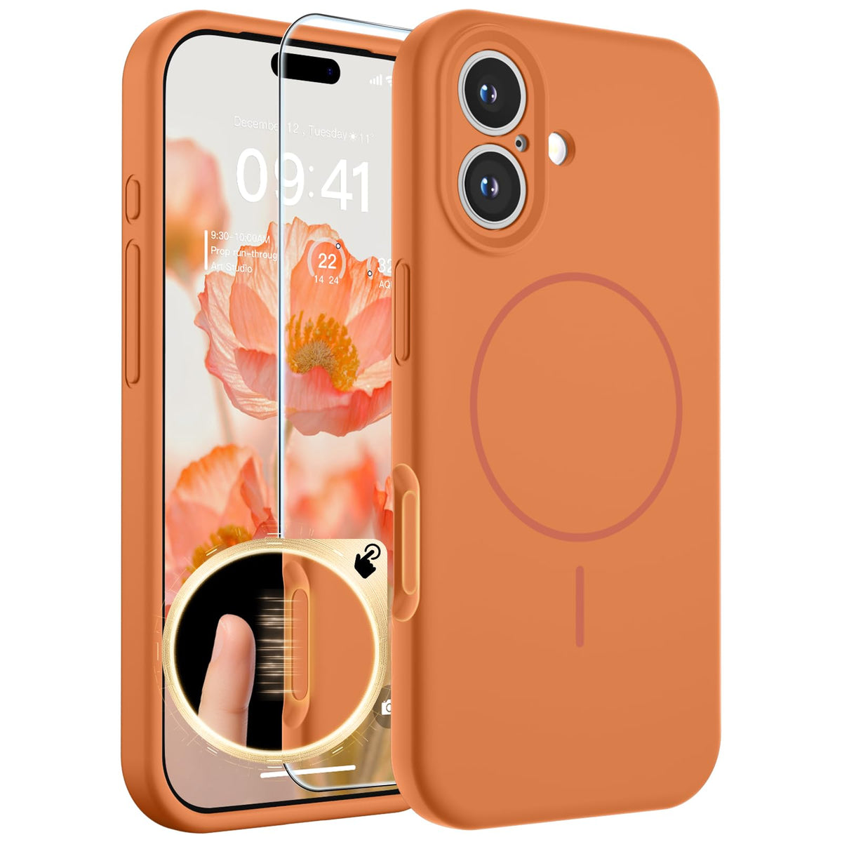 SUPFINE Silicone & Magnetic for iPhone 16 Pro Case
