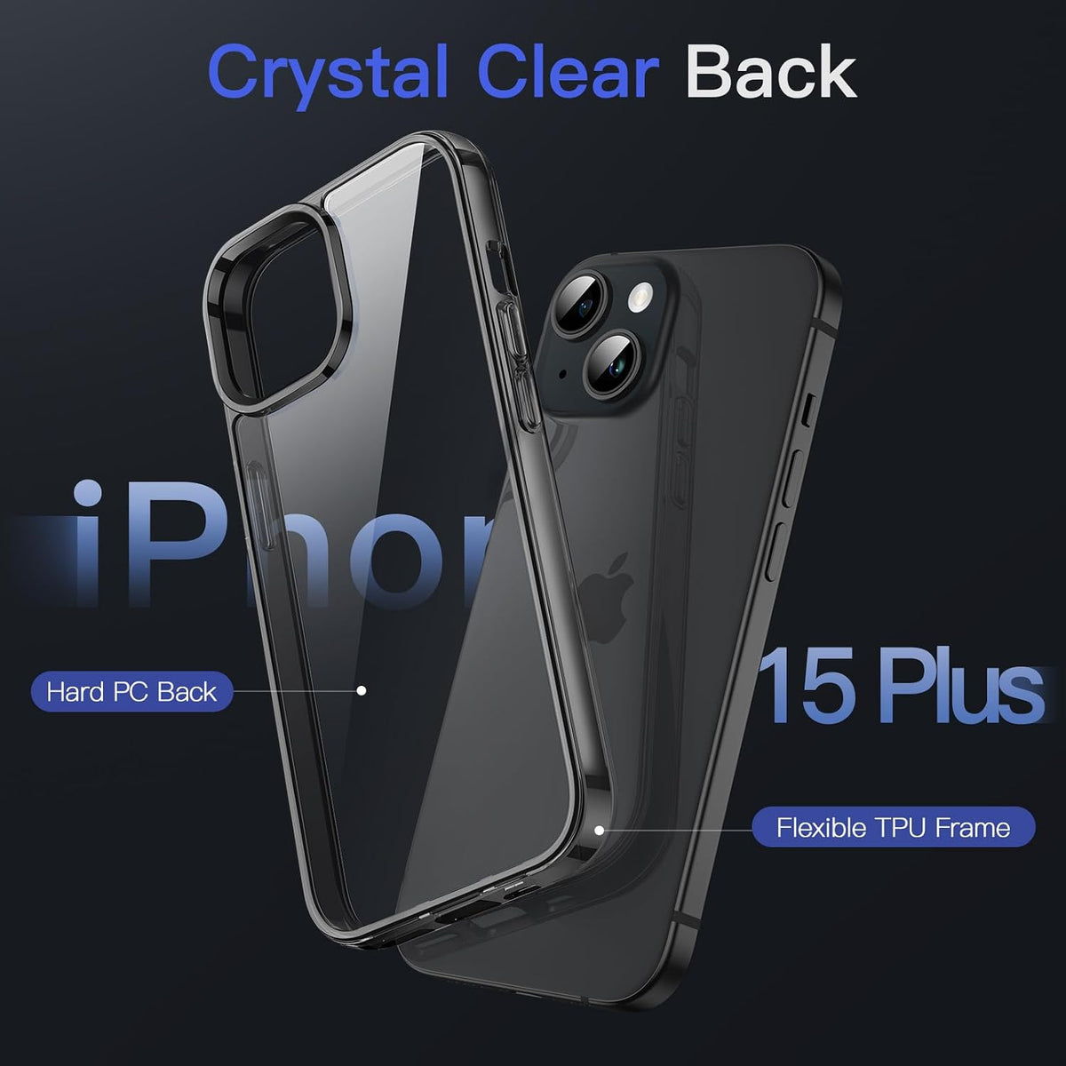 JETech Case for iPhone 15, Anti-Yellowing, Green