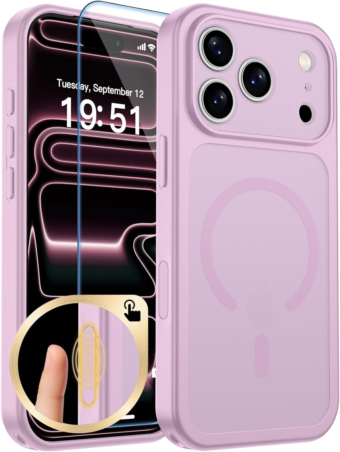 zapica Magnetic for iPhone Air Case, Dark Blue