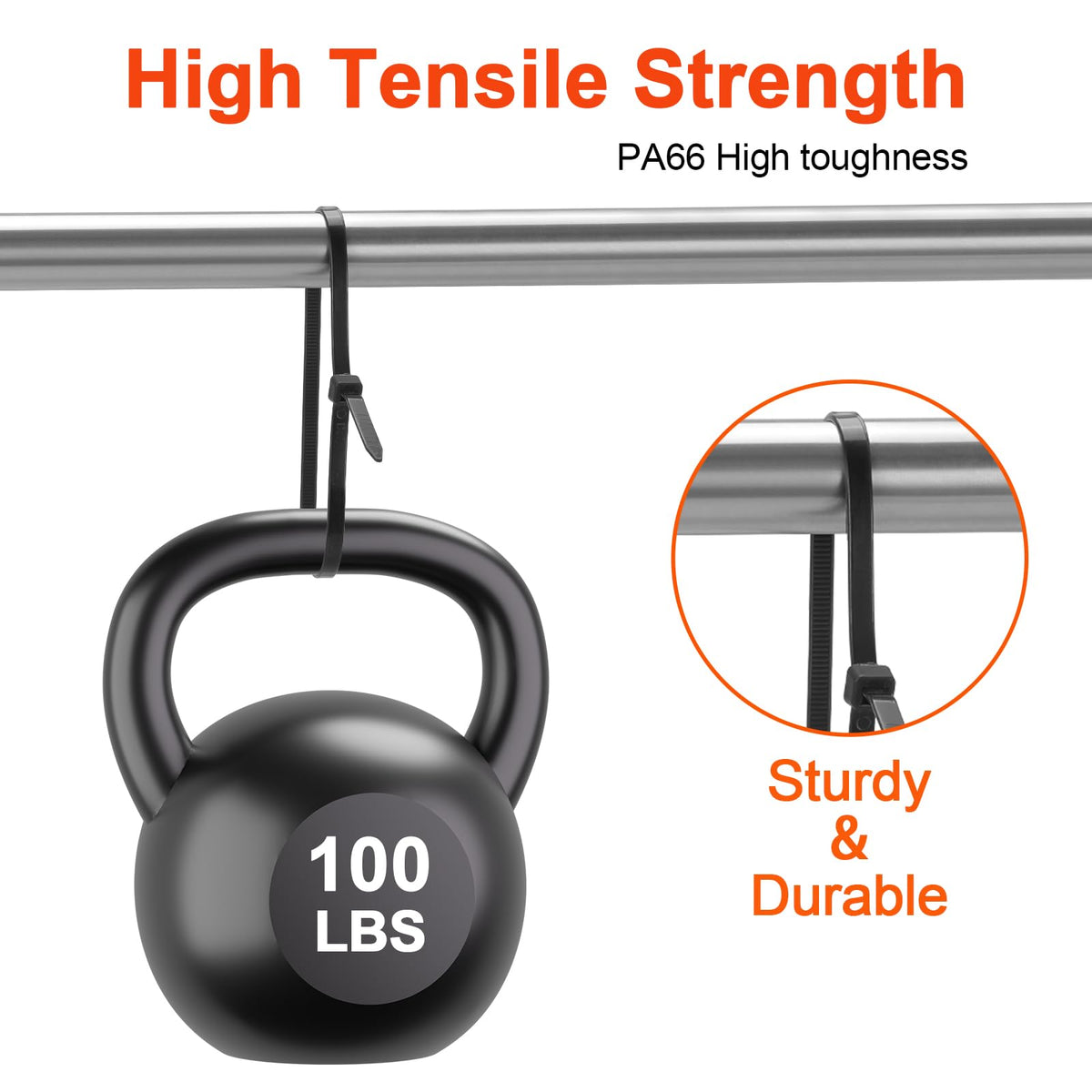 12 Inch Zip Ties Double Sided Toothed (Bulk 1000 Pack),100 LBS Tensile Strength Heavy Duty Cable Wire Ties With Self-Locking Adjustable More Durable Nylon Tie Wraps for Indoor Outdoor