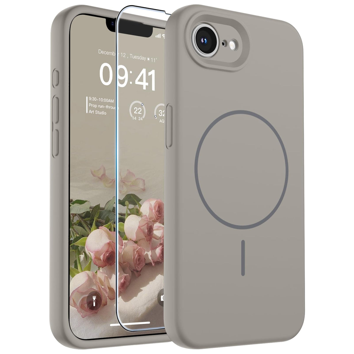 SUPFINE Silicone & Magnetic for iPhone 16 Pro Case