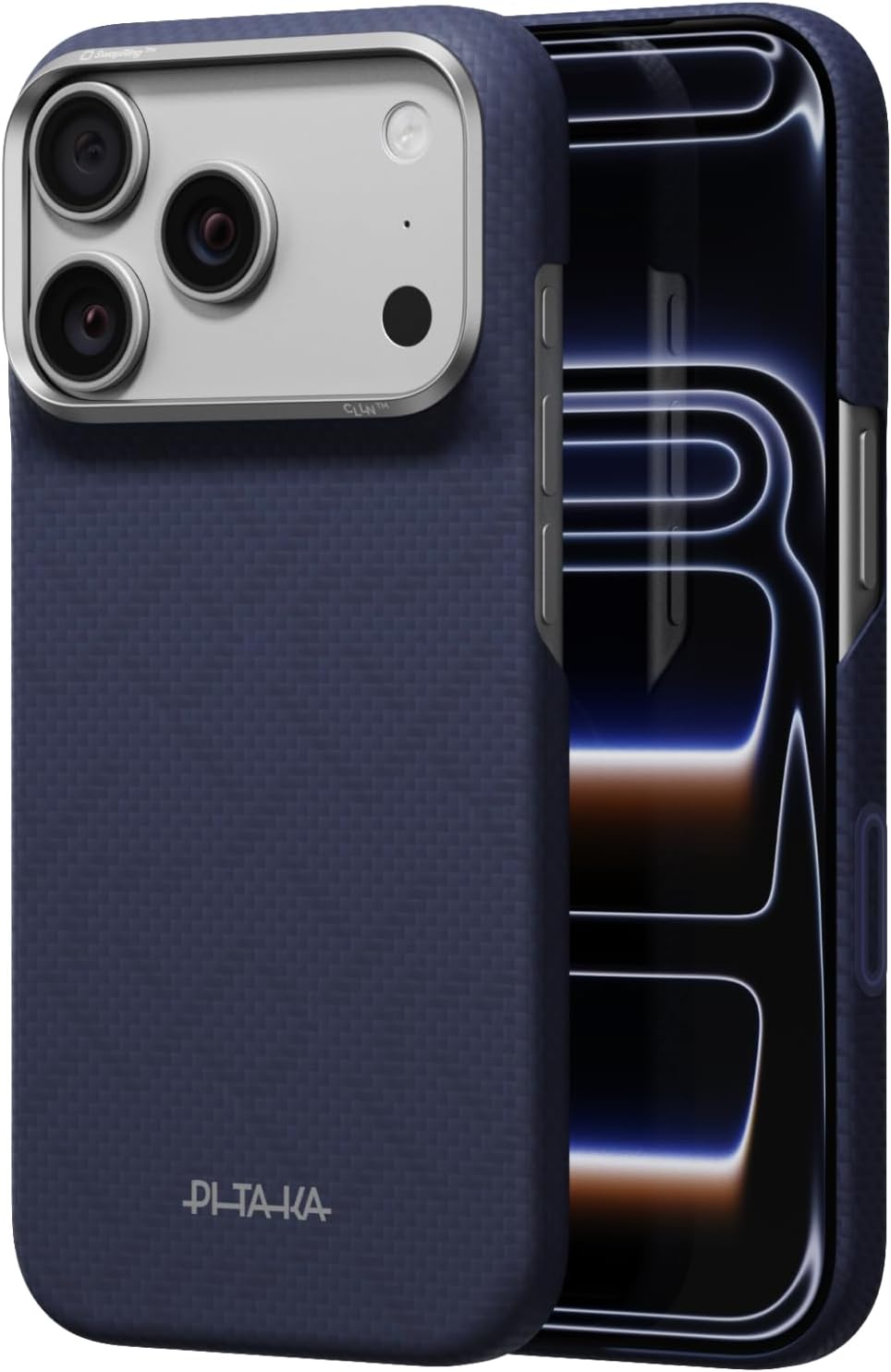 pitaka for iPhone 18 Pro Case 6.3" with Caseless Feeling, Abyss Blue