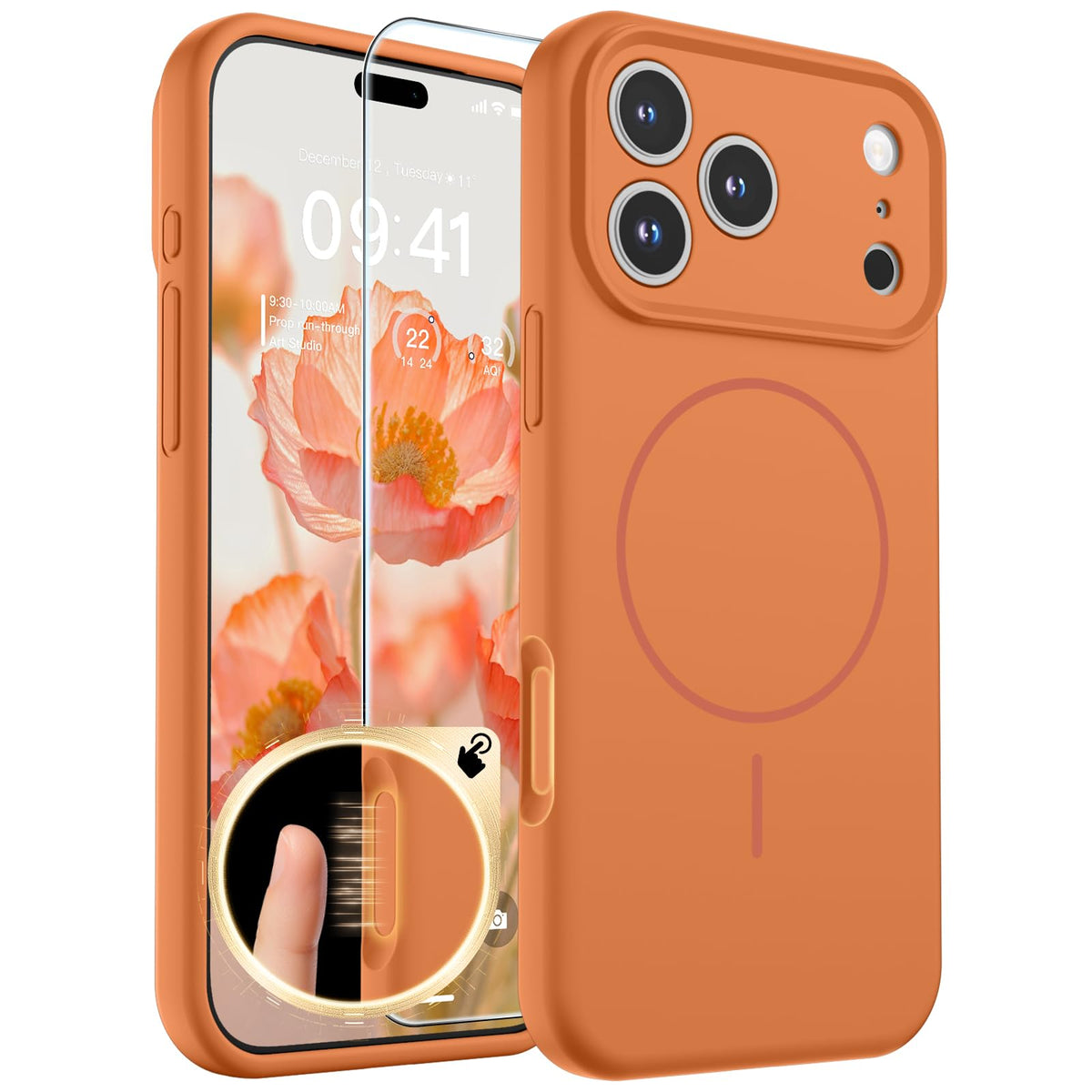 SUPFINE Silicone & Magnetic for iPhone 16 Pro Case