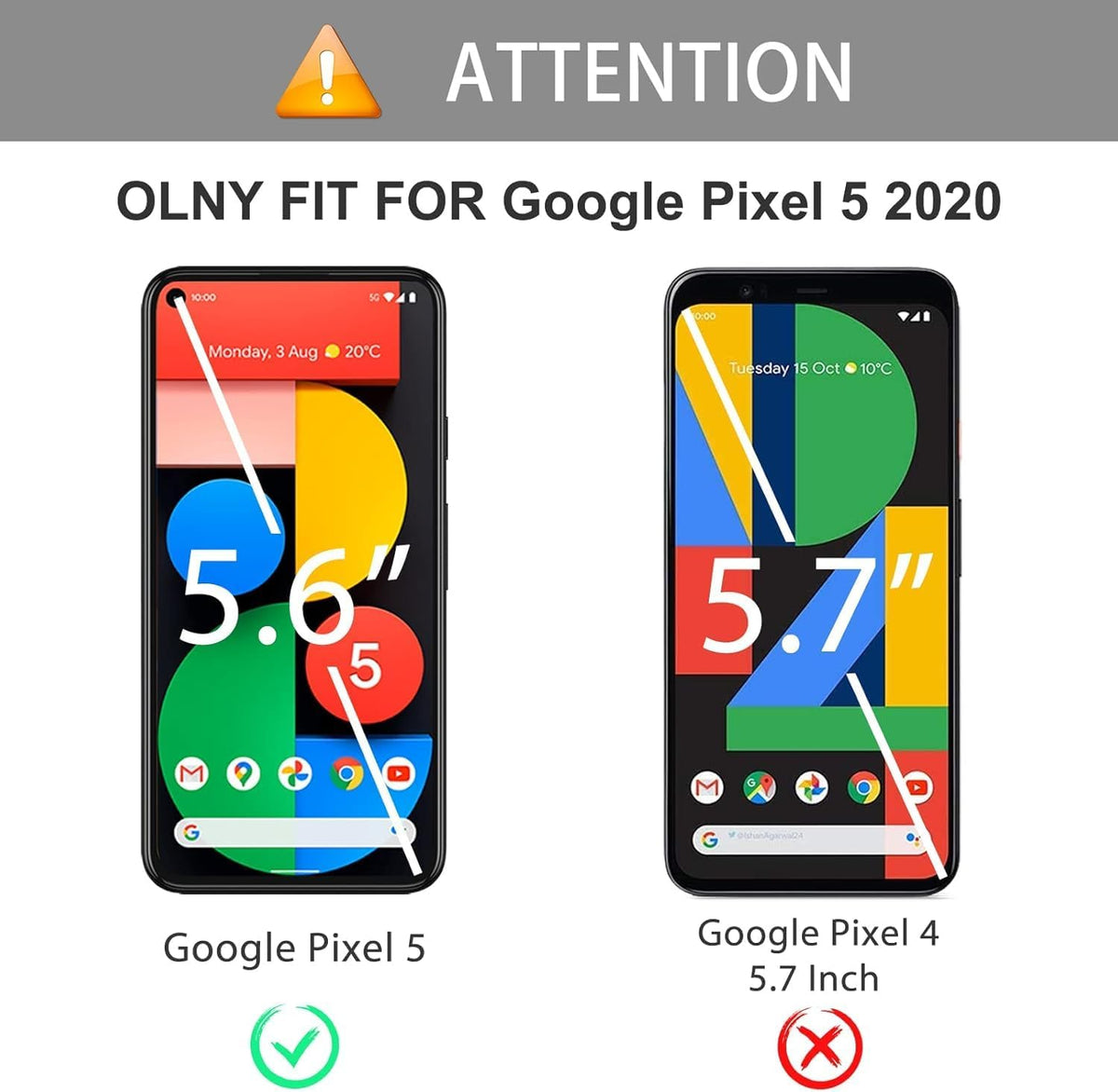 OMOTON 3+2 Pack for Google Pixel 11 Screen Protector 6.3-inch