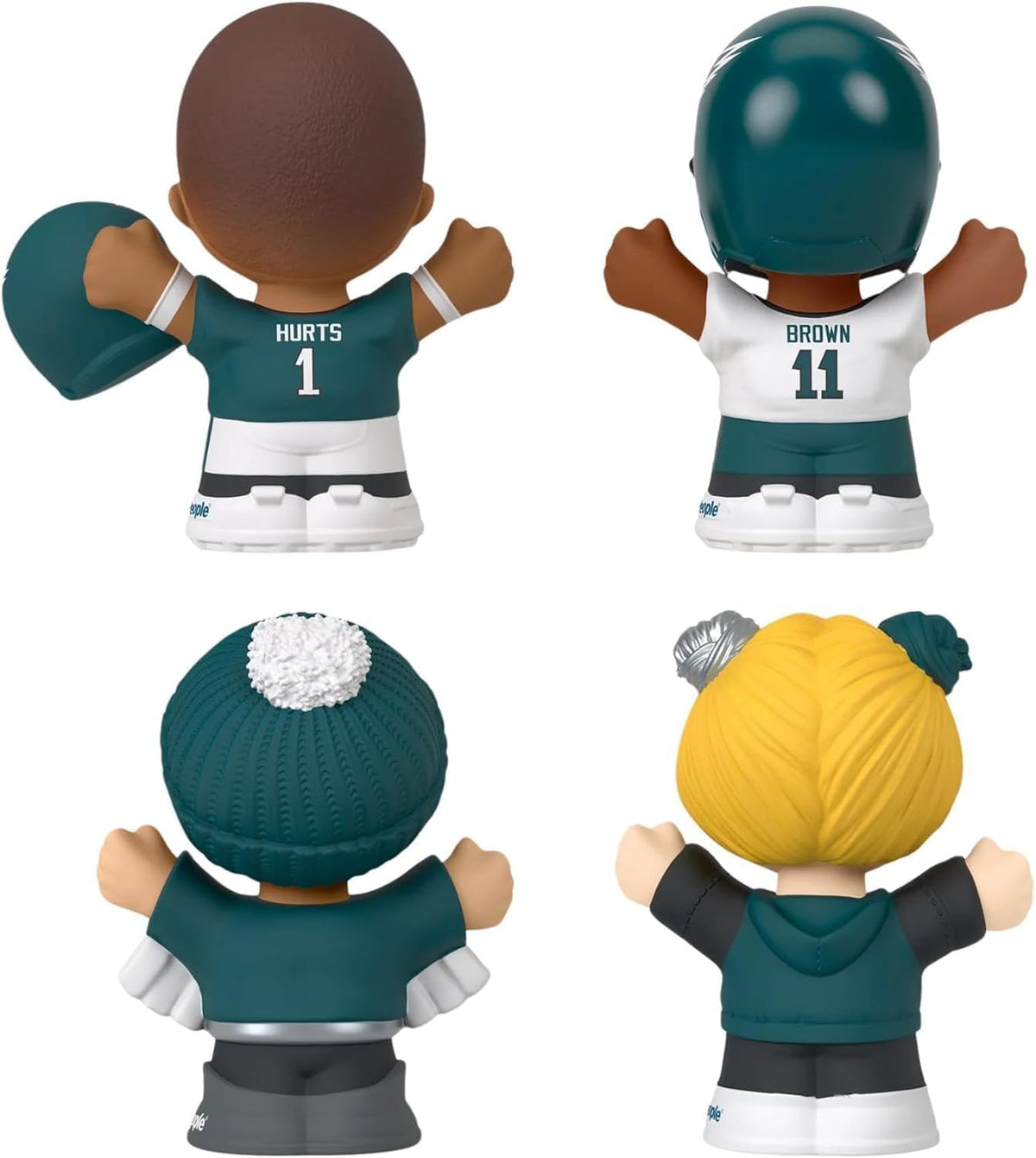 Eagles Little People Collector 4 Pack Figure Set Featuring Jalen Hurts Plus