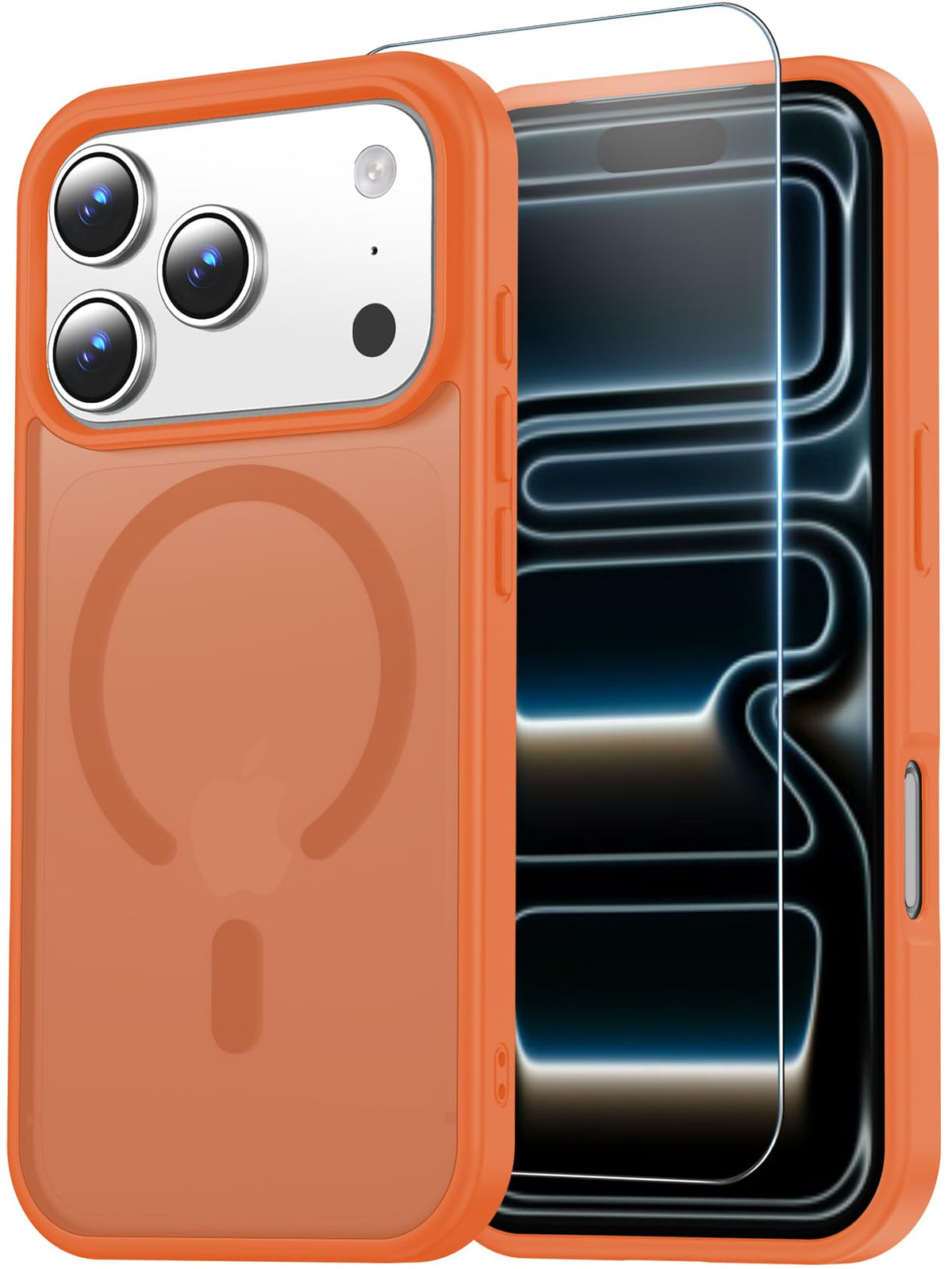 Temdan for iPhone AIR Case with Screen Protector Beige