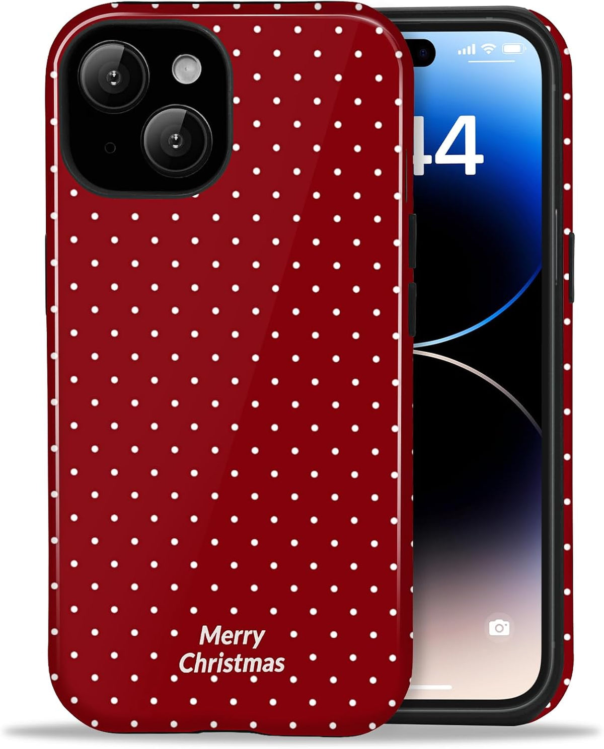 for iPhone 12/12 Pro Cute Polka Dot Phone Case, Yellow