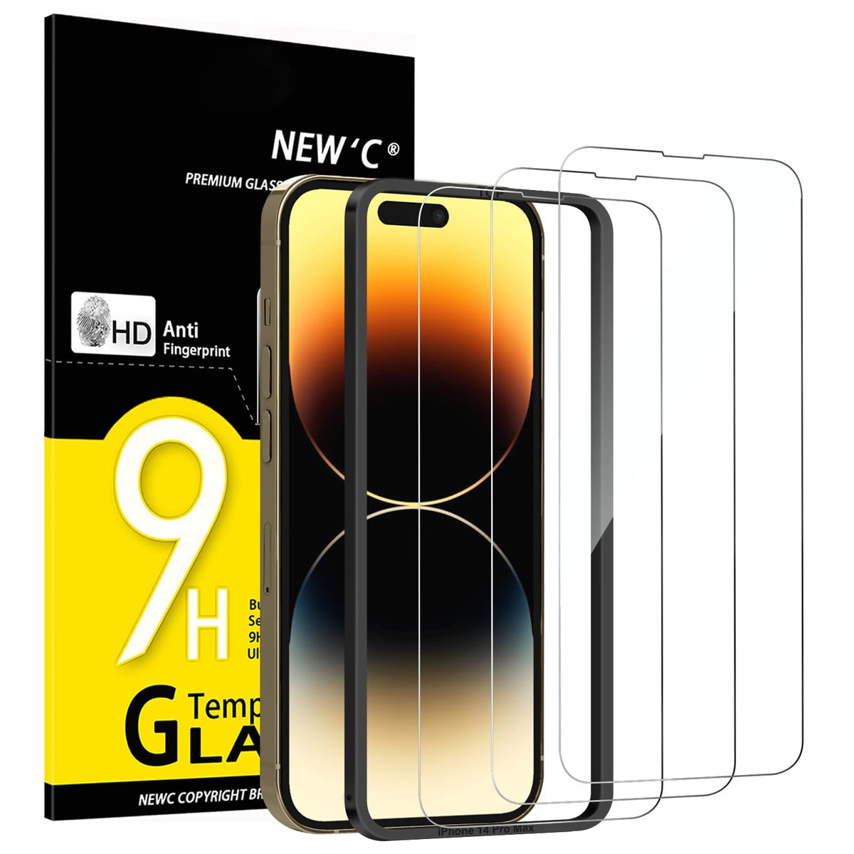 NEW'C for iPhone 17 Pro Max, iPhone 16 Pro Max Screen Protector HD Clear