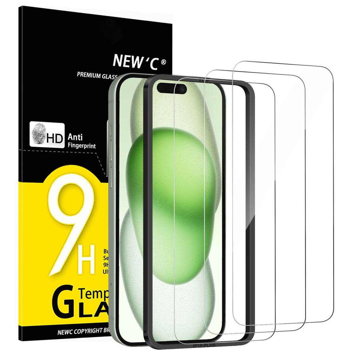 NEW'C for iPhone 17 Pro Max, iPhone 16 Pro Max Screen Protector HD Clear