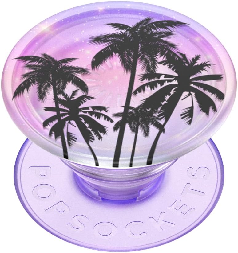 PopSockets Phone Grip for MagSafe, Magnetic Holder- Purple Fields