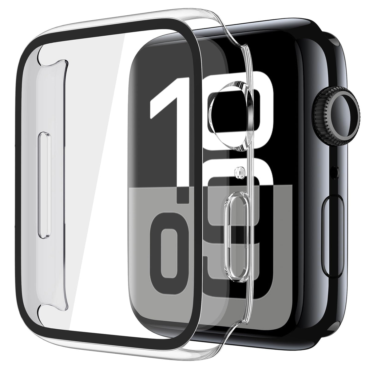 Misxi Screen Protector Case for 44mm Apple Watch SE3/SE2/SE/Series 6/5/4