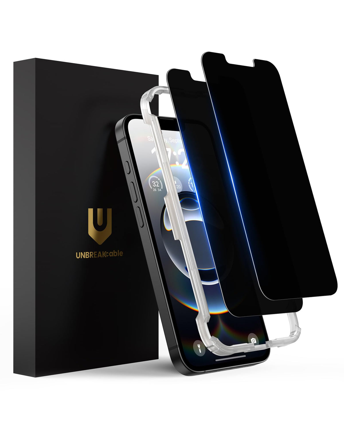 UNBREAKcable Privacy Screen Protector for iPhone 16 Pro, 2-Pack