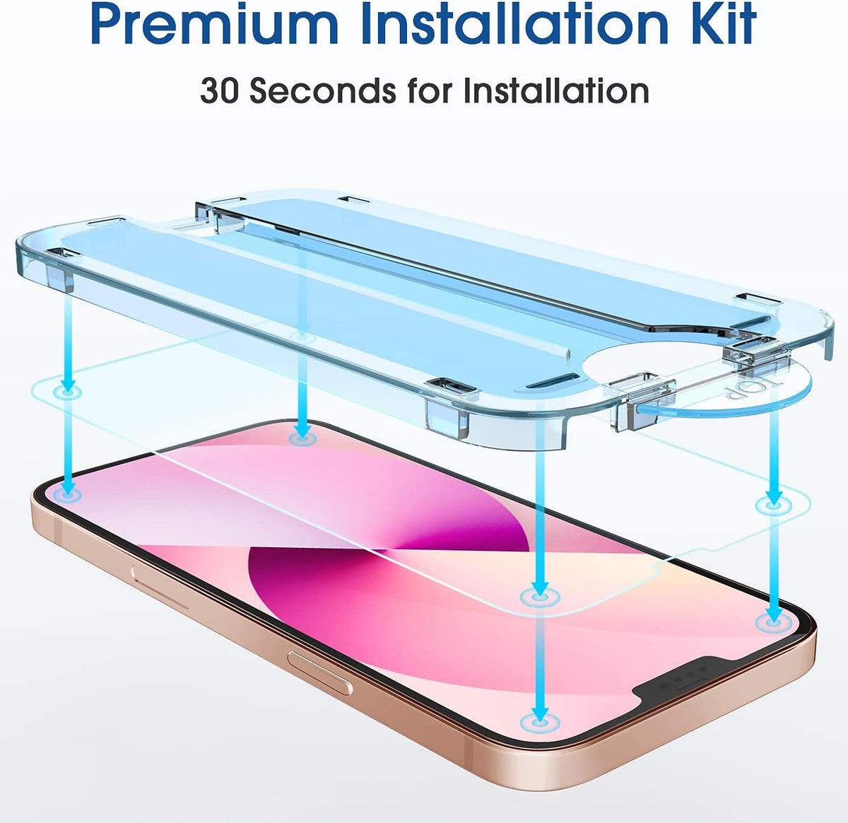 amFilm OneTouch for iPhone 18 Pro 6.3'' Screen Protector Tempered Glass