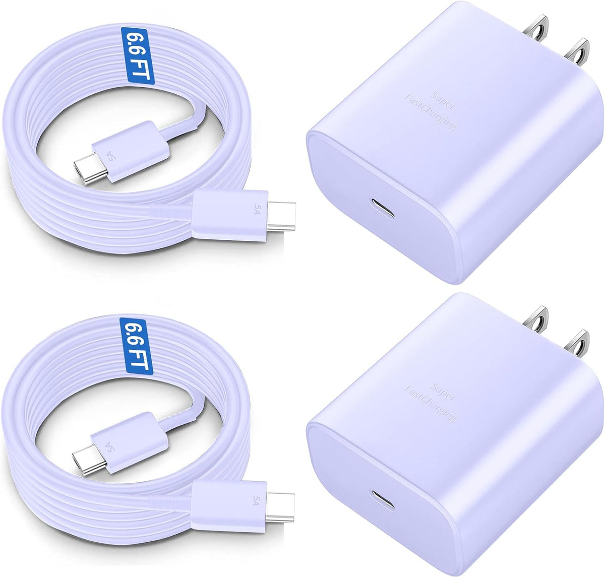 Type C Charger Fast Charging, 45W USB-C Super Fast Type C Wall Charger for Samsung Galaxy S26 S25 S24 S23 Ultra/S26 S25 S24 S23 S22 S21S20/Note 10/20, PPS Android Charger Block with 8FT Cable-Black