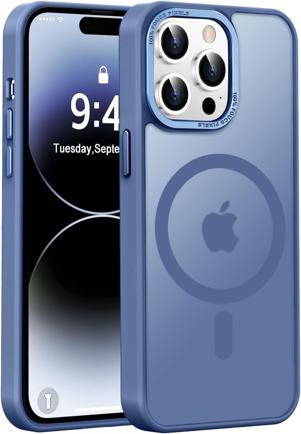 Newfuture Magnetic for iPhone Air Case Matte Shockproof, Light Blue