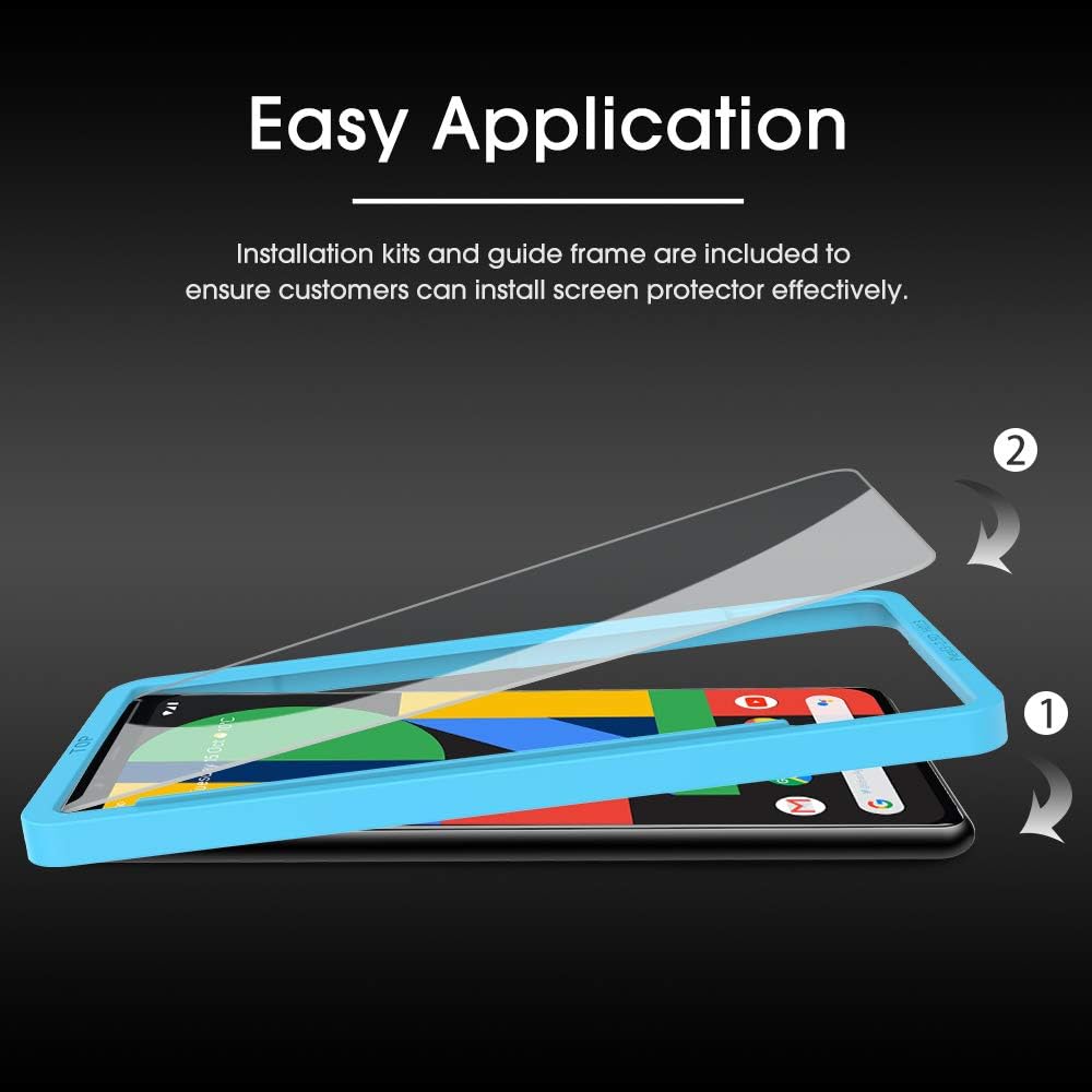 OMOTON 3+2 Pack for Google Pixel 11 Screen Protector 6.3-inch
