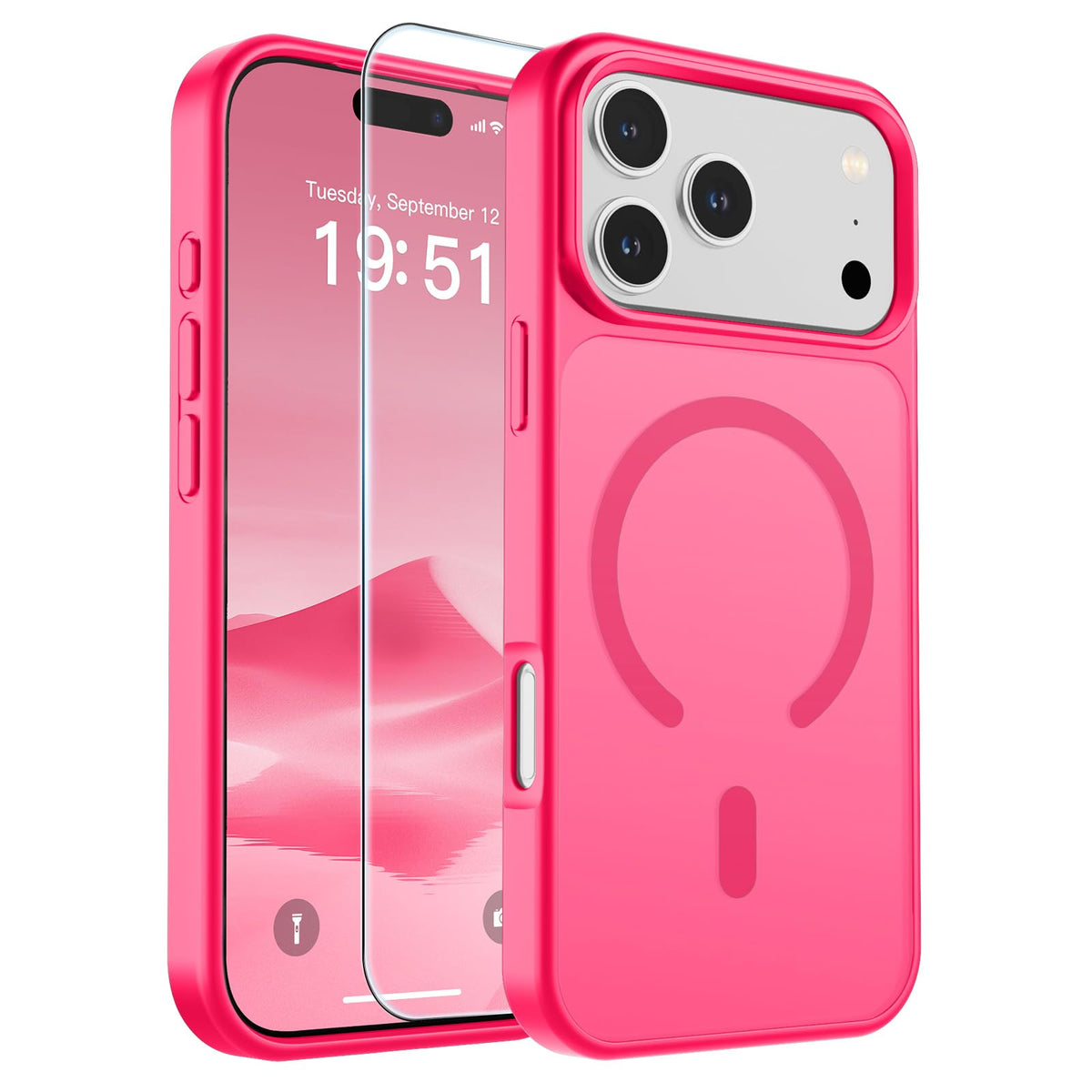 SUPFINE Magnetic for iPhone 13 Case/iPhone 14 Case Black