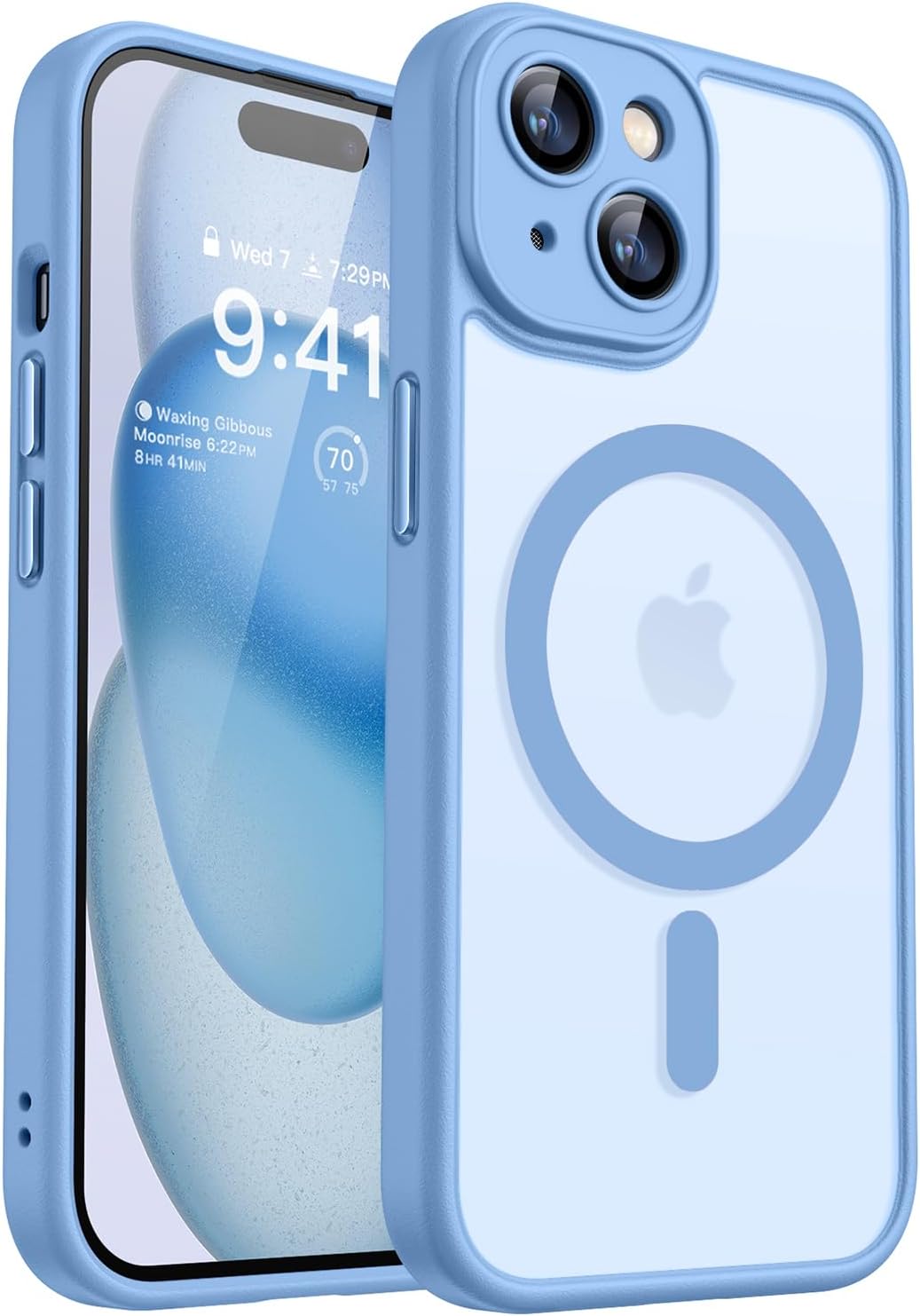 CANSHN Magnetic Shockproof for iPhone 16 Plus Case, Deep Green