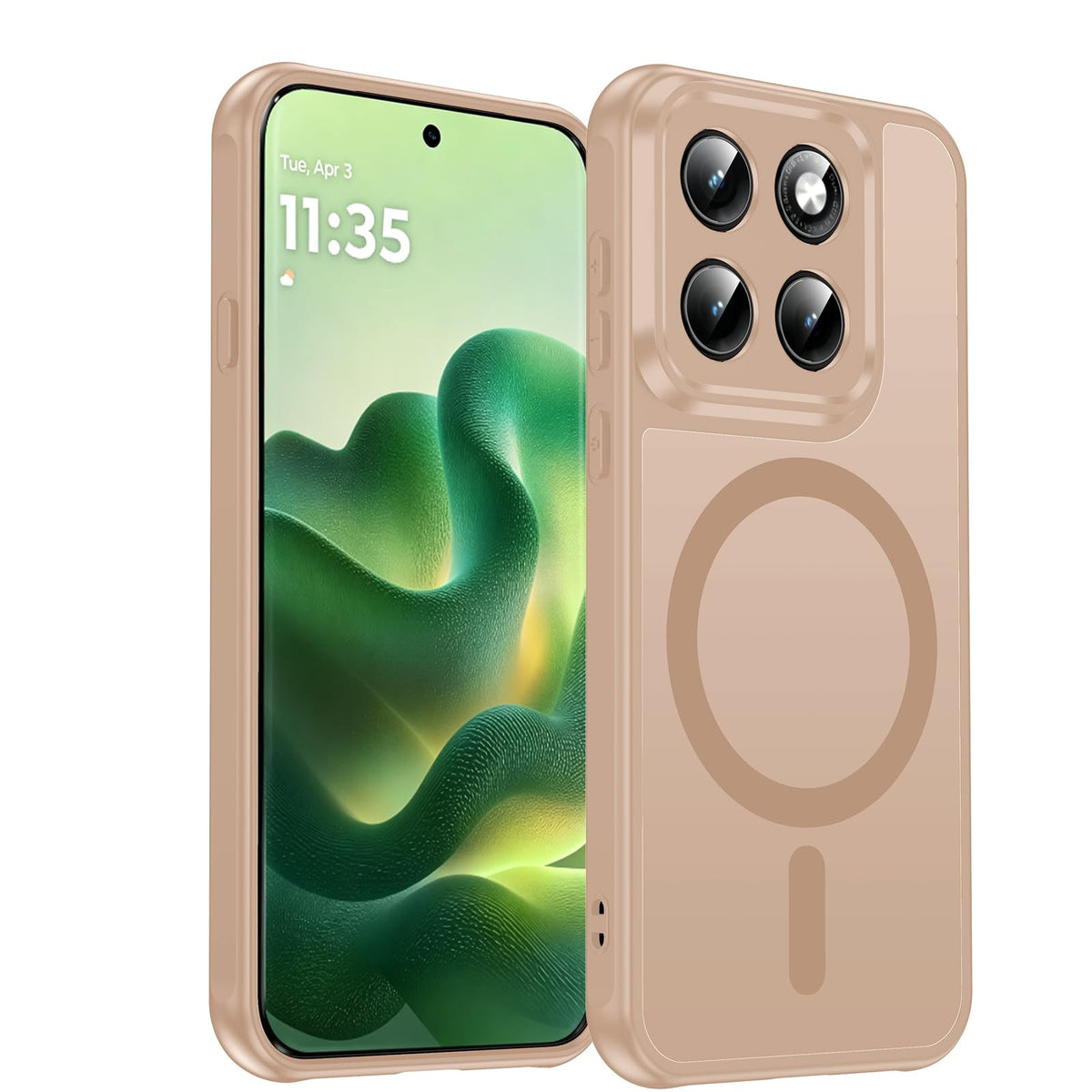 LeYi for Pixel-8A Phone Case: MagSafe Fit & Screen Protector Crystal Clear