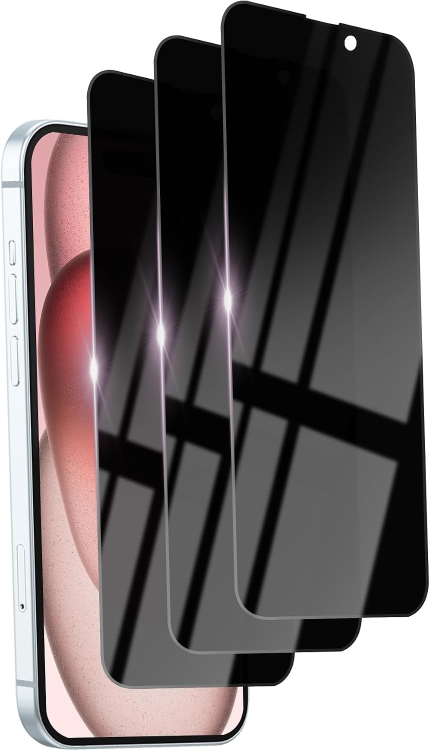 2 Pack Privacy Screen Protector for iPhone 13 Pro Max/14 Plus