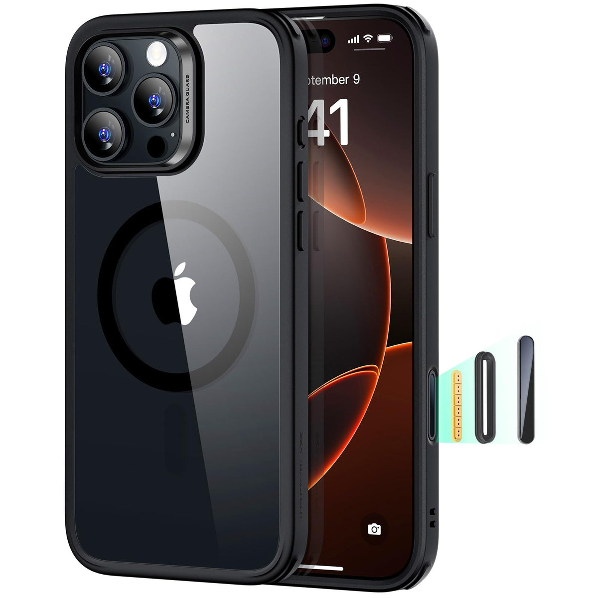 ESR Classic Hybrid for iPhone 18 Pro Max/17 Pro Max Case, Frosted Black