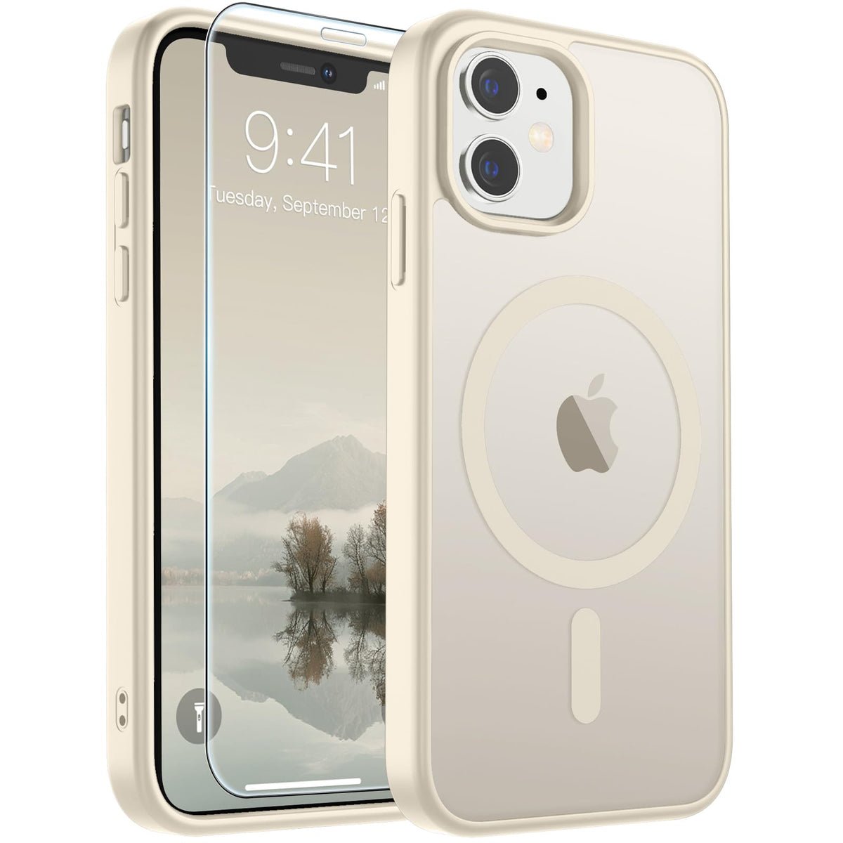 SUPFINE Magnetic for iPhone 13 Case/iPhone 14 Case Black