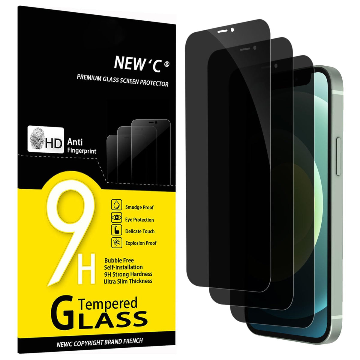 NEW'C for iPhone 17 Pro Max, iPhone 16 Pro Max Screen Protector HD Clear