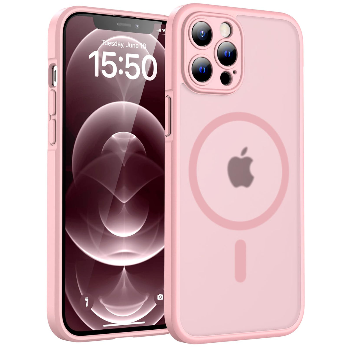 TOCOL for iPhone 13 Pro Max Case, Compatible with MagSafe, Black