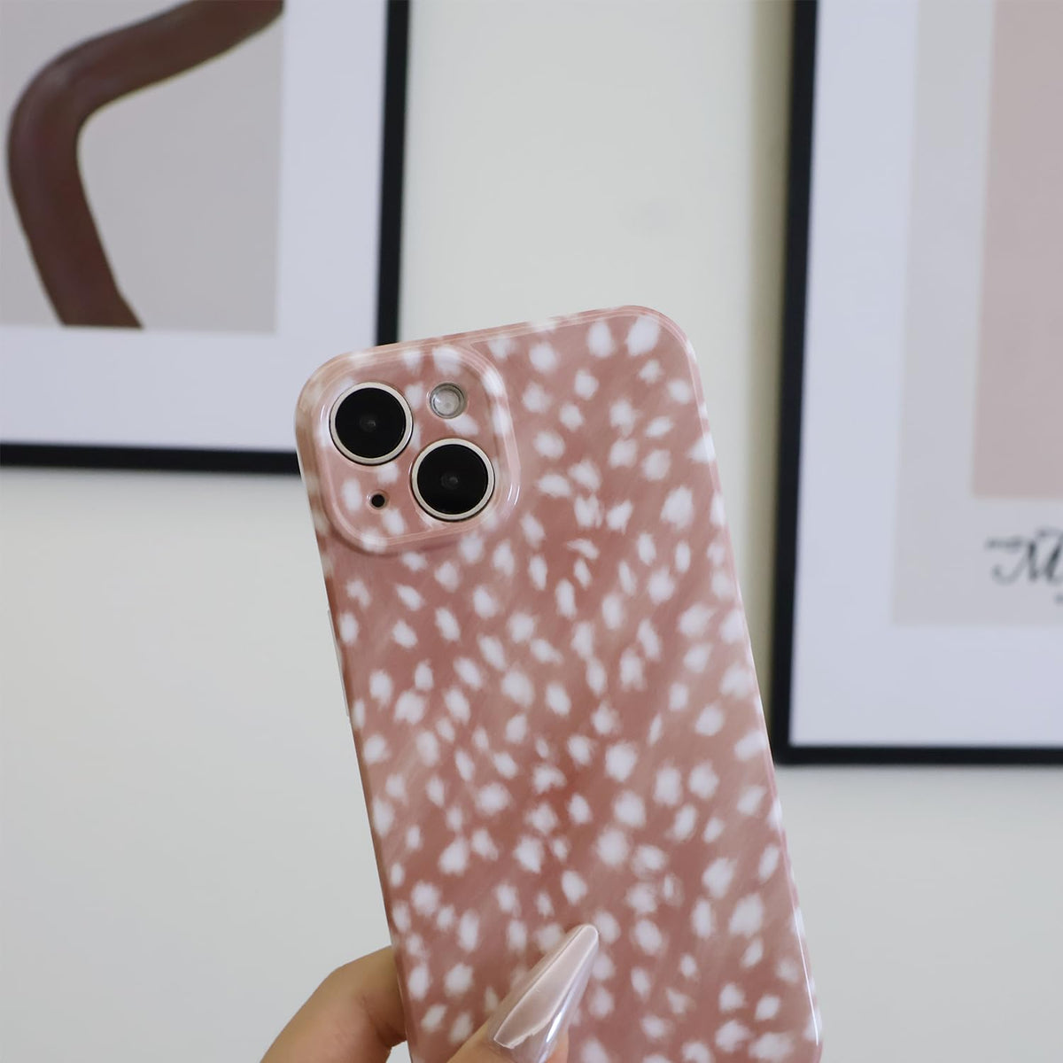Cute Phone Case for iPhone 16 Case Fawn Deer Print